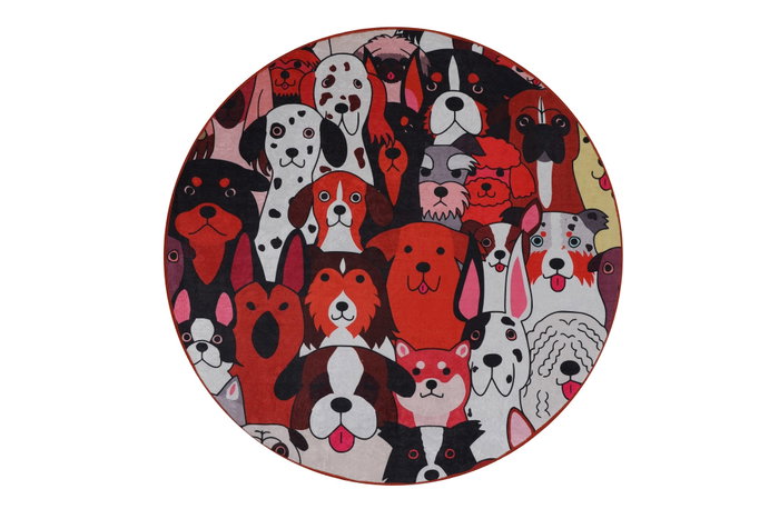 Mijölnir Alfombrilla de Baño Dogs (140) Multicolor 140 cm